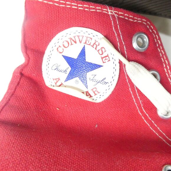Converse All Star Red High Tops Size 5 Made in USA Vintage Sneakers - Picture 8 of 13
